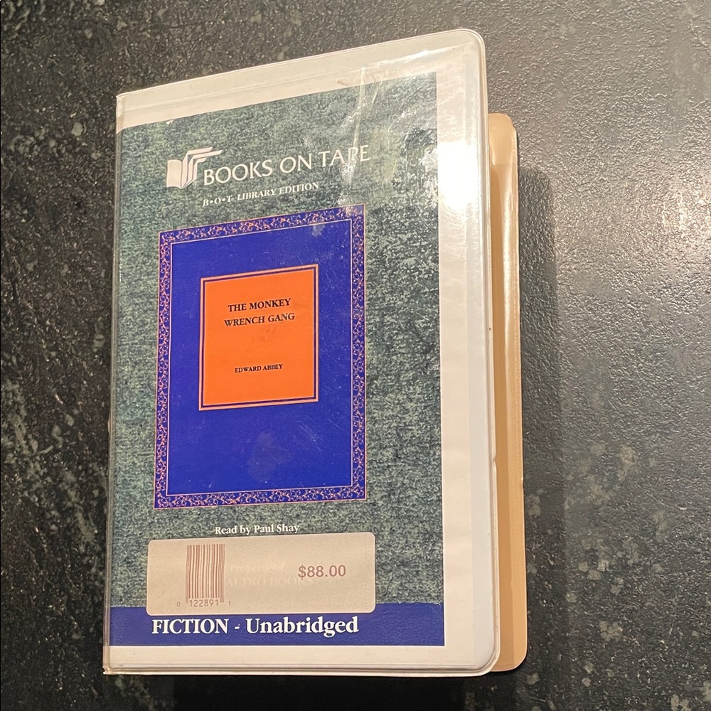 "The Monkey Wrench Gang," by Edward Abbey, 1988 Unabridged Audiobook (RARE)